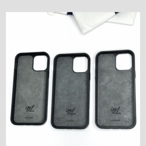 Carved iPhone 12 Pro Case (3) One Of A Kind Burl Wood Epoxy Resin Carved Magnet - Picture 11 of 14
